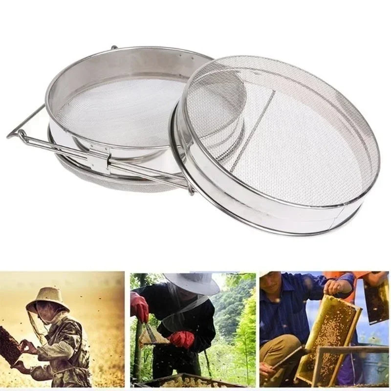 Stainless Steel Double Sieve Honey Strainer | Beekeeping Filter Honey Strainer Axl