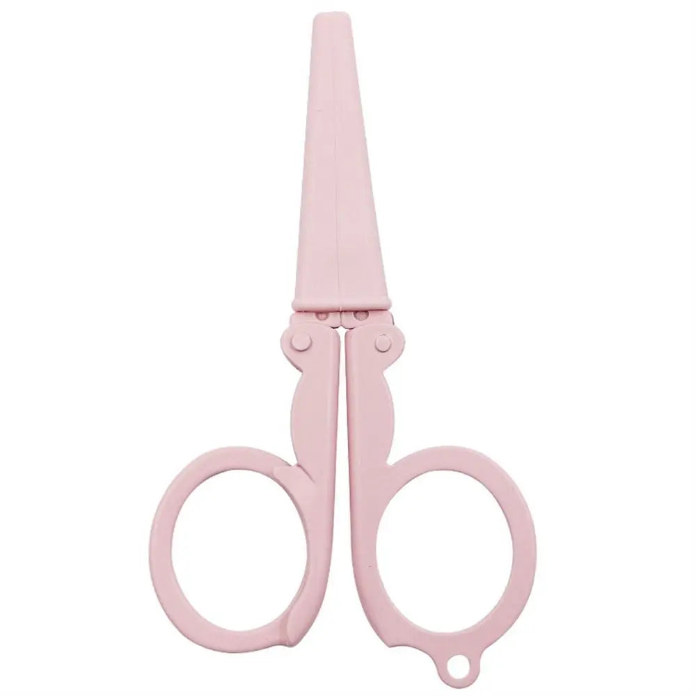 Morandi Folding Scissors – Stainless Steel Keychain Cutter Folding Scissors Axl Pink