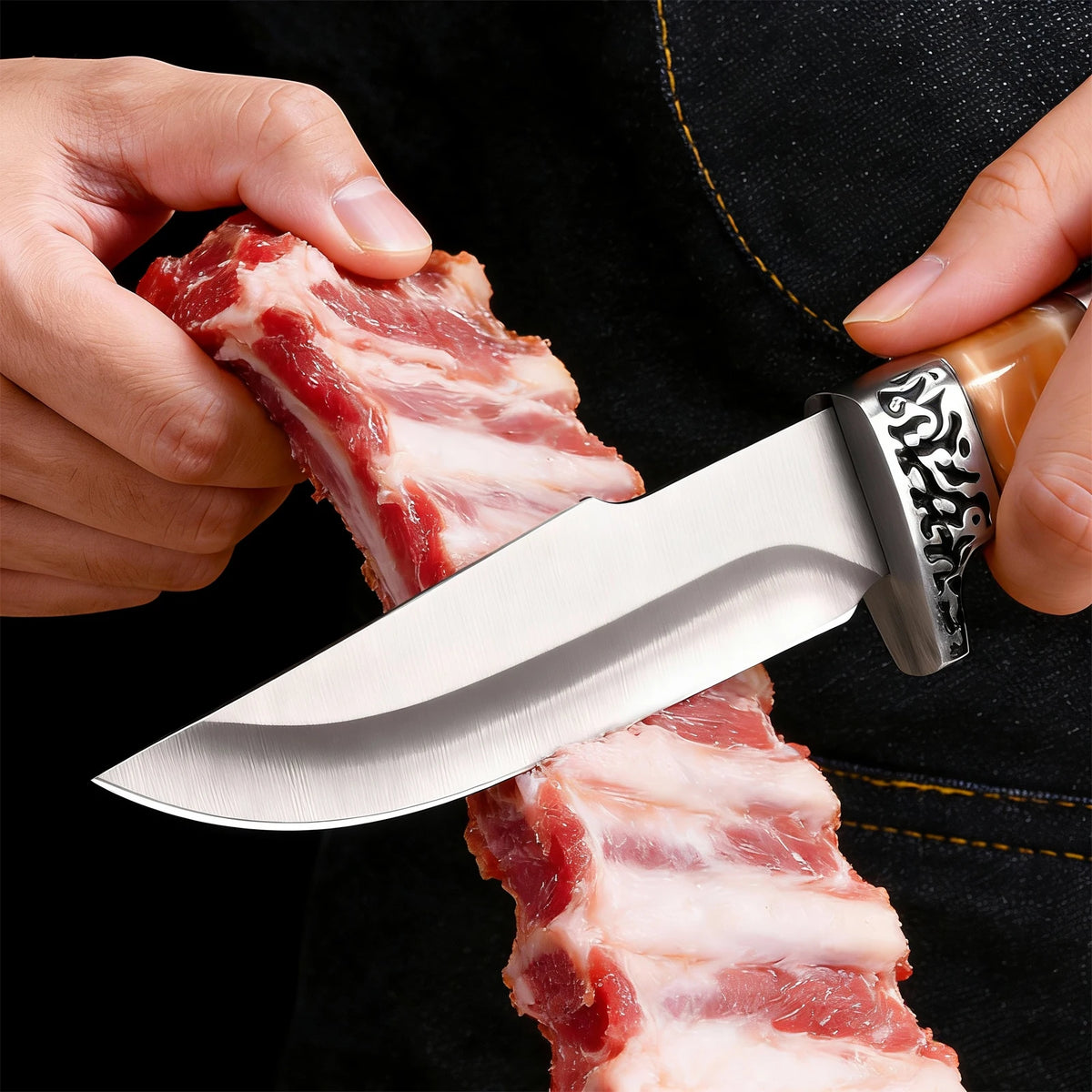 PLYS Chef Boning Knife – Stainless Steel & Wooden Handle Chef Boning Knife Axl