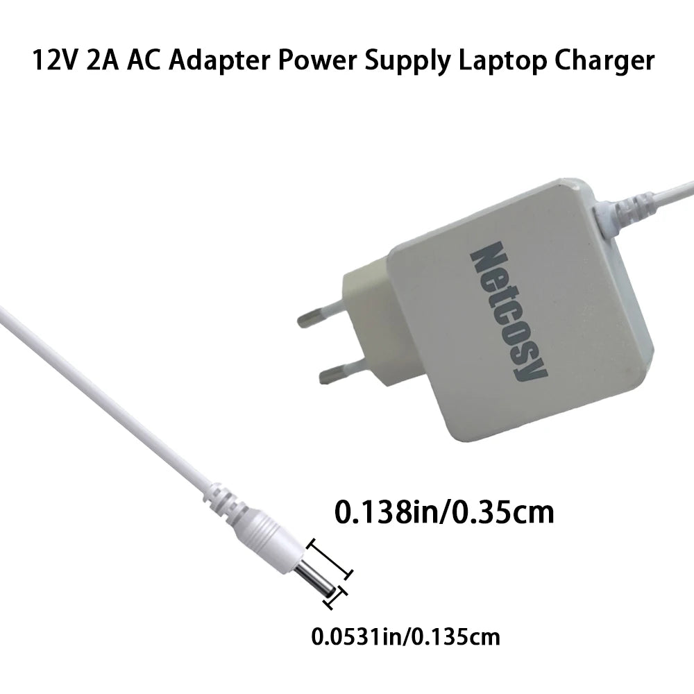 12V 2A AC Adapter Charger for Gateway GWTN GWTC Laptops Laptop Power Adapter Axl