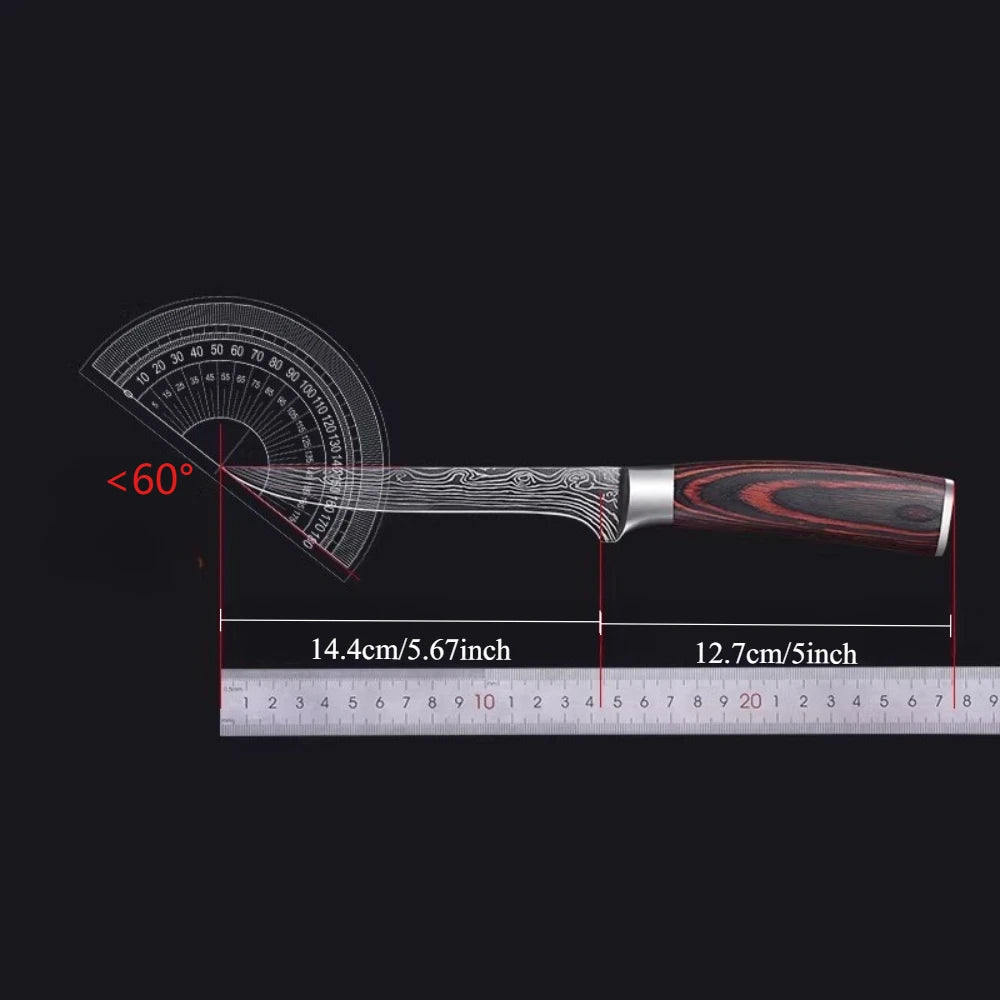6-Inch Japanese Forged Chef Knife – Alloy Steel, Wooden Handle Chef Knife Axl