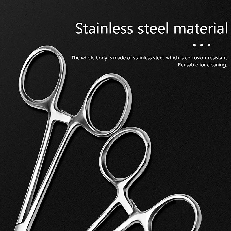 Stainless Steel Locking Hemostatic Forceps | 12.5–18cm Locking Forceps Clamp Axl