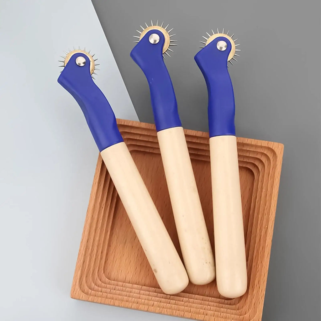 Tracing Wheel with Wood Handle – Serrated Pattern Tracer Tool Sewing Tracing Tool Axl
