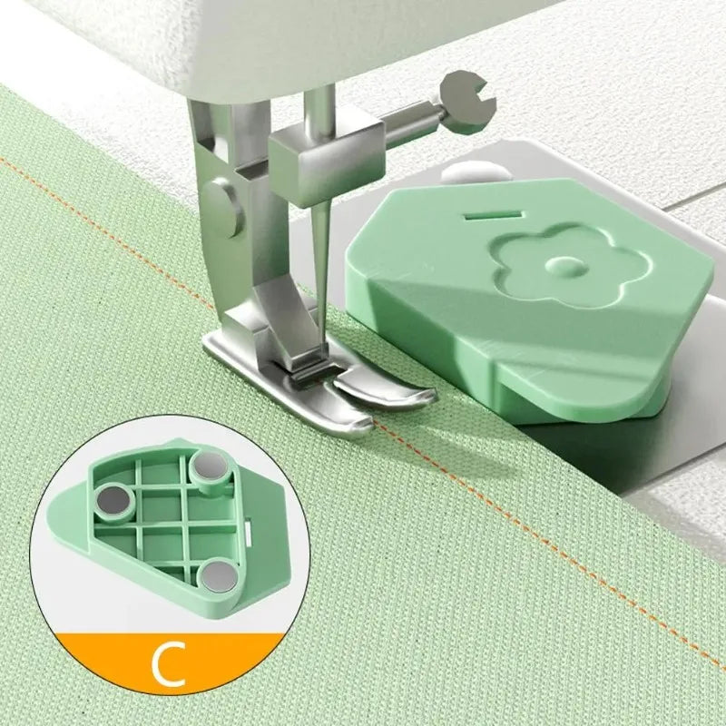 Magnetic Sewing Machine Positioner – Polygonal Edge Guide Sewing Positioner Axl Green