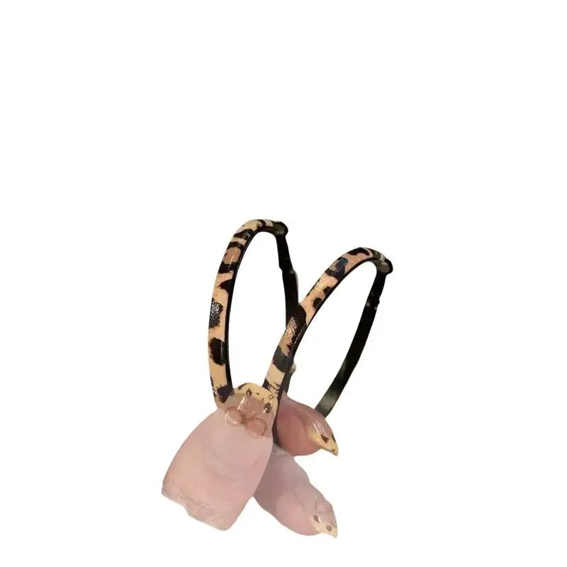 Leopard Print Large Hoop Earrings – Bold Statement Jewelry Hoop Earrings Axl
