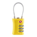 TSA Approved Combination Padlock – Contrast Color Travel Lock Travel Luggage Lock Axl Yellow