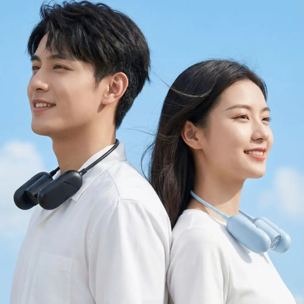 Hands-Free Bladeless Neck Fan – USB Rechargeable Portable Cool Wearable Neck Fan Axl