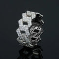 Huitan Silver Chain Ring – Micro Pavé Cubic Zirconia Women Fashion Ring Axl T0761 9