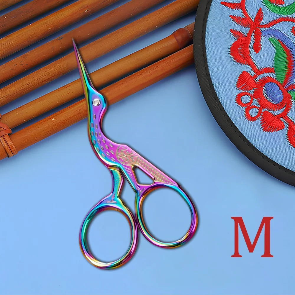 Retro Vintage Embroidery Scissors – Stainless Steel Craft Tool Embroidery Scissors Axl Scissors-Color-L