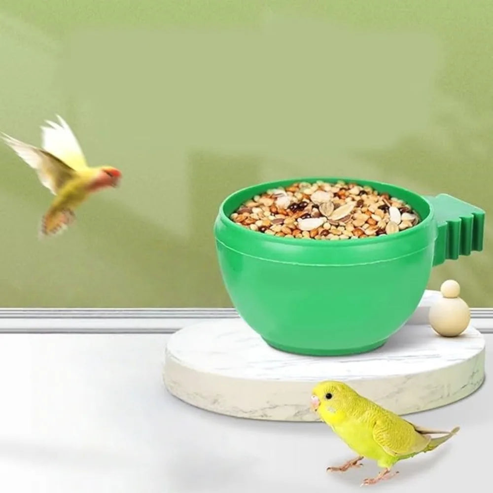 3-Pack Bird Feeder Bowls – Parrot & Pigeon Cage Cups Bird Feeder Cup Axl