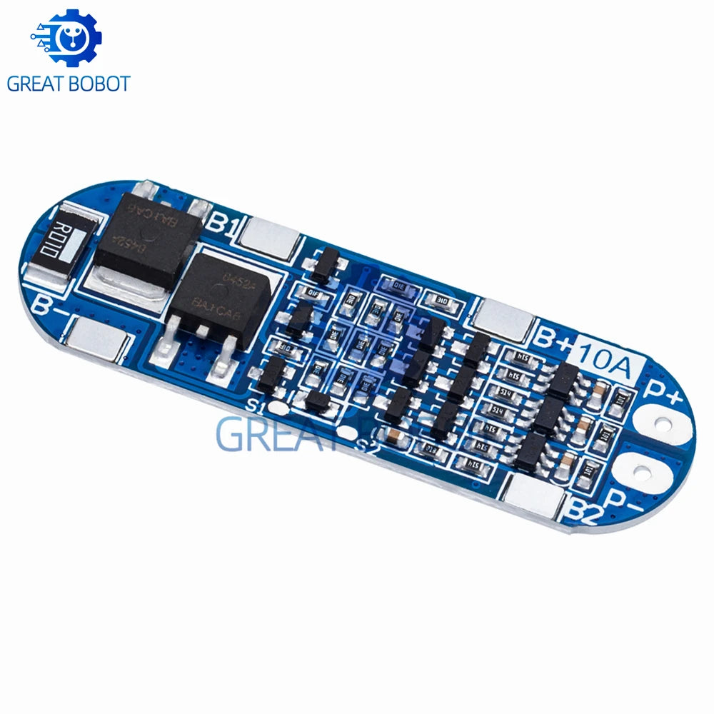 3S 10A 18650 Li-Ion Battery Protection Board 11.1V–12.6V Battery Protection Board Axl