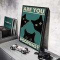 Are You Pooping Cat Poster – Minimalist Wall Art Sticker Wall Art Sticker Axl Black2 15X20cmNoframe