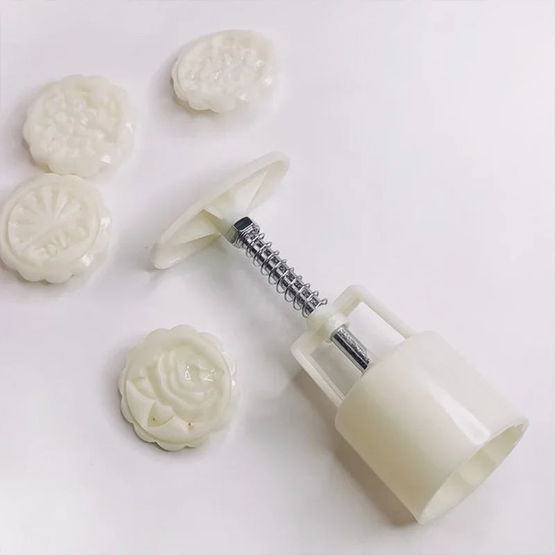 DIY Mooncake Mold Set – Hand Press Stamp for Baking Mooncake Baking Mold Axl