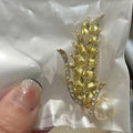 Wheat Ear Corsage Brooch – Single Pin Lapel Badge Accessory Lapel Pin Brooch Axl A7