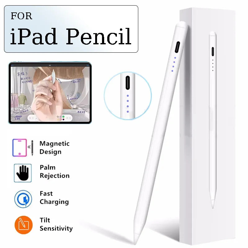 iPad Stylus Pen – LED Indicator, Palm Rejection, Magnetic iPad Stylus Pen Axl