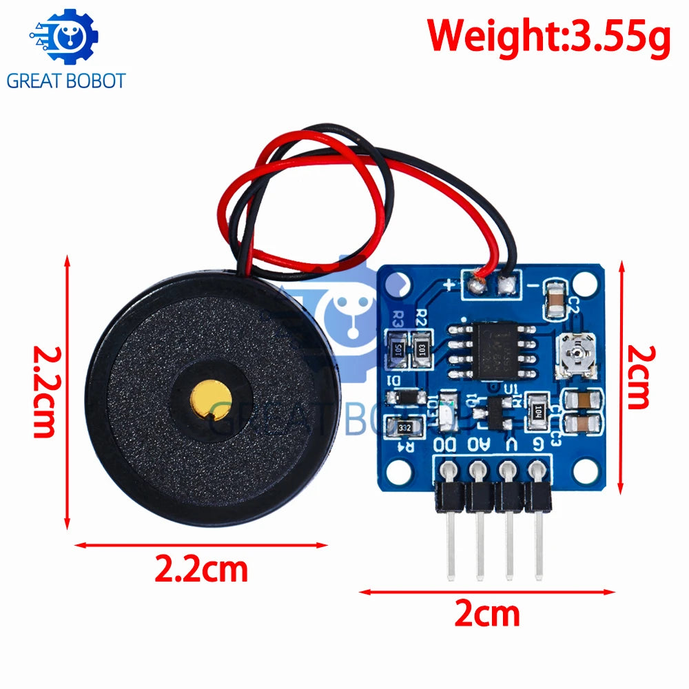 5V Piezoelectric Vibration Sensor Module TTL Output for Arduino Vibration Sensor Module Axl