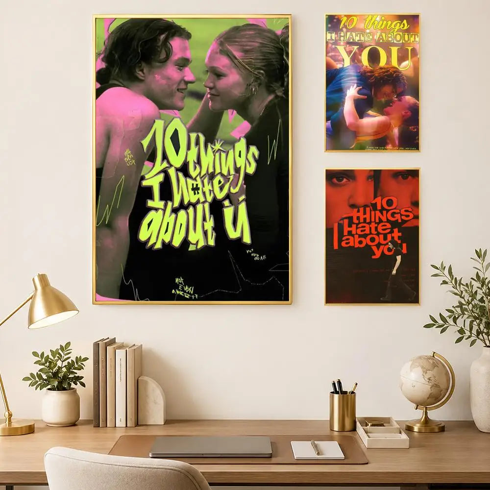 10 Things I Hate About You Poster – HD PVC Self-Stick Wall Art Movie Wall Poster Axl