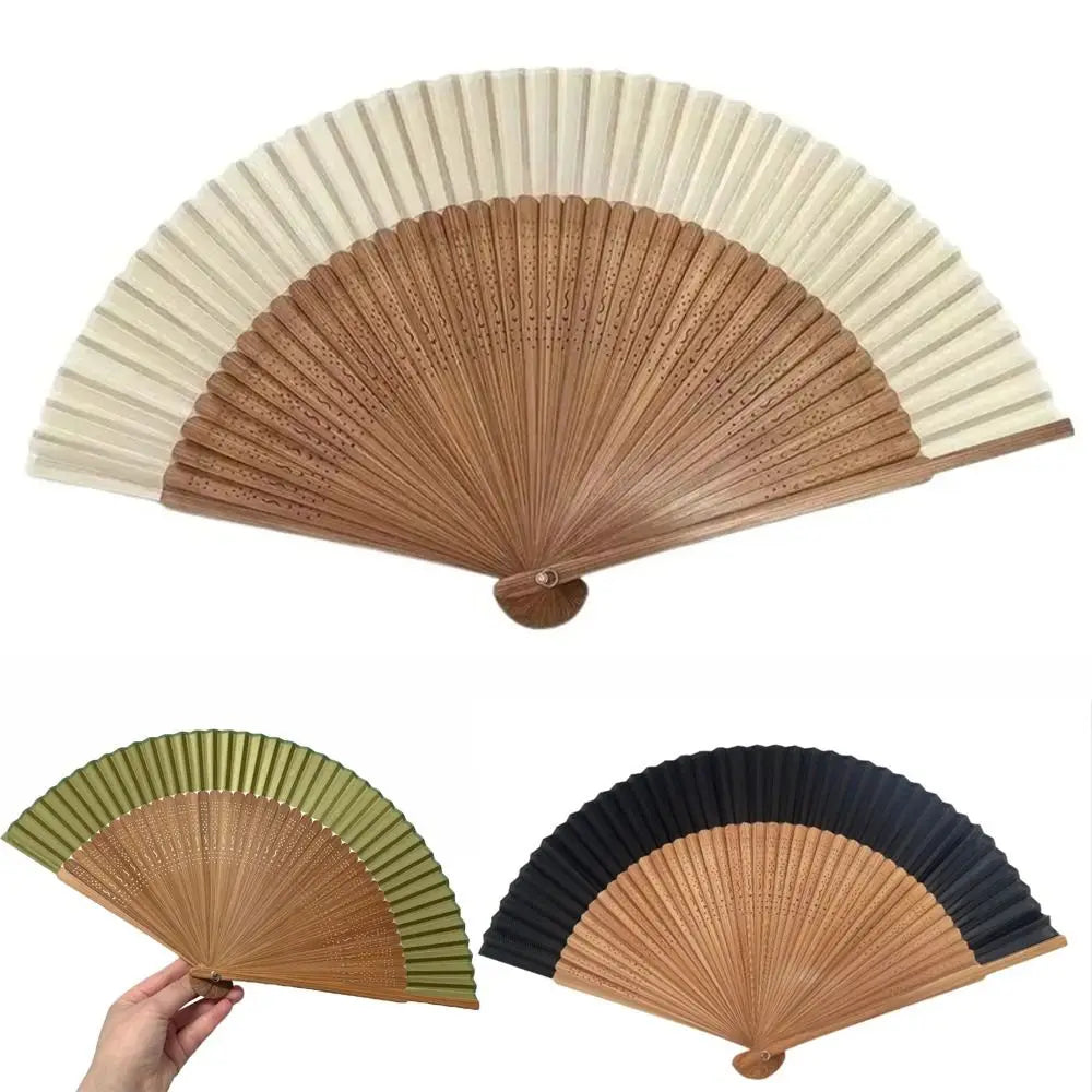 Chinese Bamboo Folding Fan – Elegant Portable Handheld Fan Bamboo Folding Fan Axl