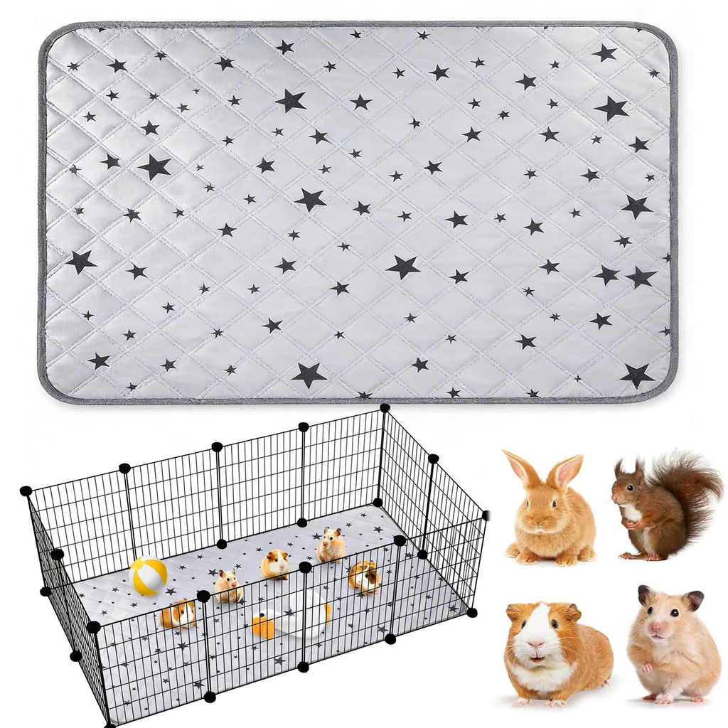 Washable Guinea Pig & Hamster Cage Mat – Waterproof Anti-Slip Small Pet Cage Mat Axl 1PCS 60x120cm