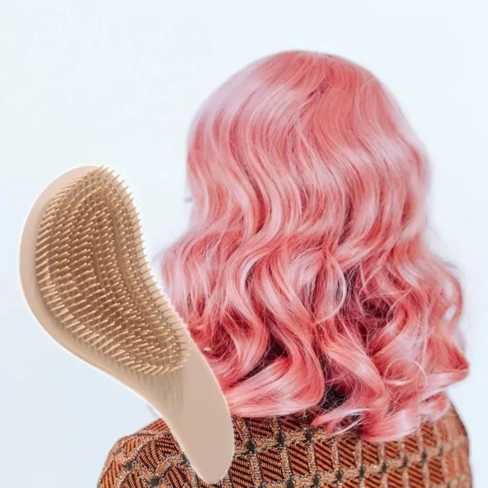 Anti-Static Massage Hair Brush – Dry & Wet Detangling Comb Massage Hair Brush Axl