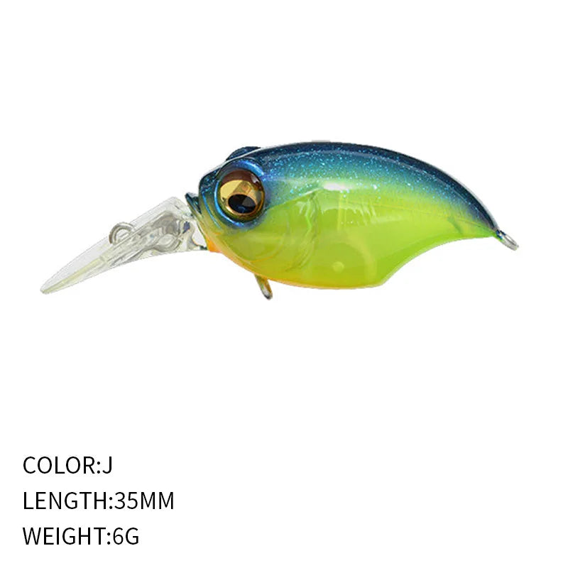 6g 42mm Floating Crankbait Lure – Bass, Perch & Pike Wobbler Fishing Crankbait Lure Axl J-1pcs