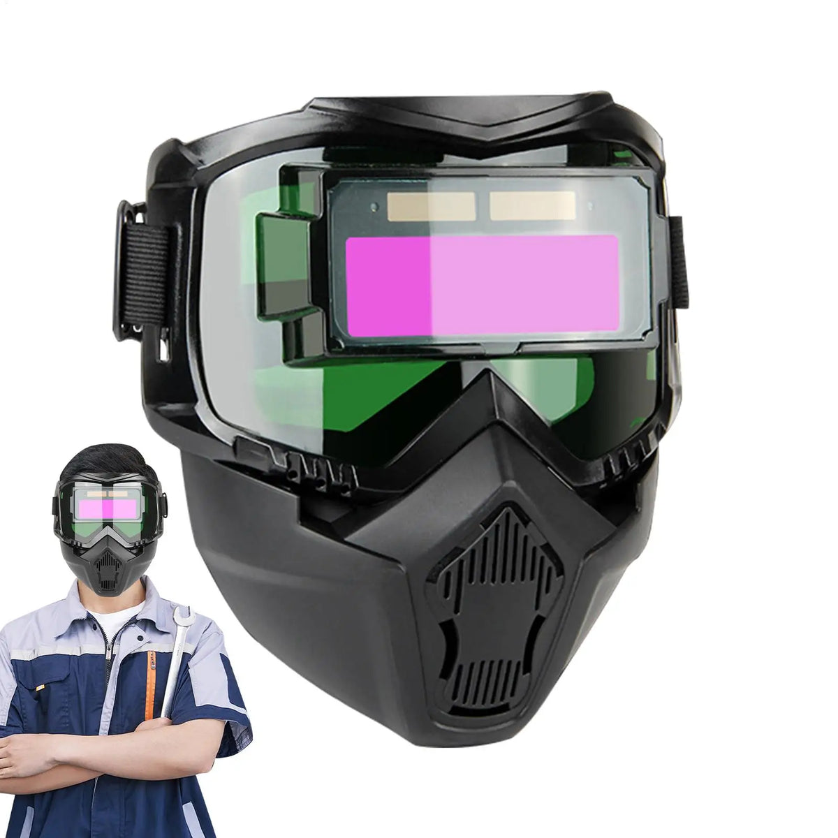 Auto-Darkening Welding Helmet – Anti-Impact Face Shield Welding Helmet Axl