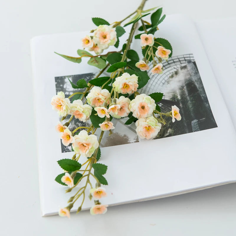 Handmade Silk Daisy Bouquet – Wedding & Home Décor Flowers Artificial Flower Bouquet Axl Champagne