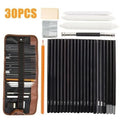 30-Piece Sketch & Charcoal Pencil Art Set for Beginners Sketch Pencil Set Axl Default Title