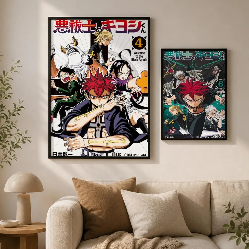 Ultimate Exorcist Kiyoshi Waterproof Self-Adhesive Anime Poster Anime Wall Poster Axl