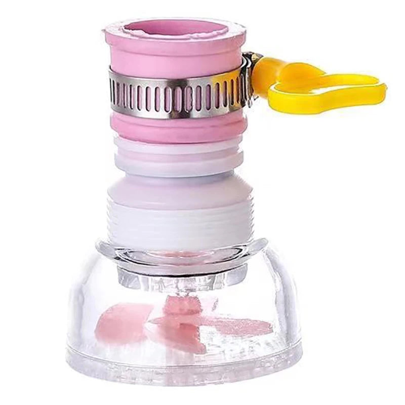 360° Swivel Faucet Aerator Tap Spray Head & Telescopic Hose Faucet Aerator Nozzle Axl Pink