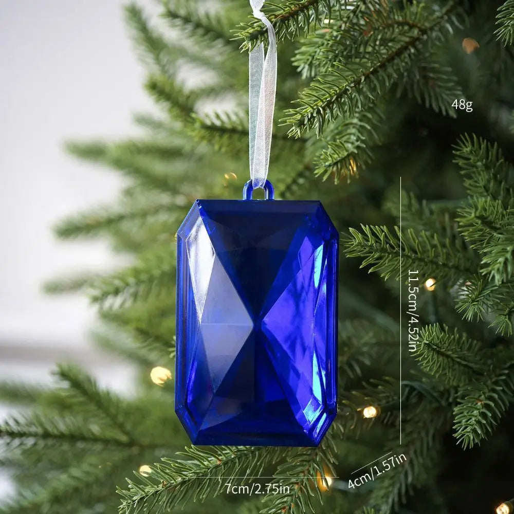 Multicolor Christmas Gemstone Drop Pendant | Xmas Tree Ornament Christmas Tree Ornament Axl