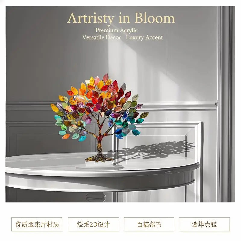 Acrylic Lily Flower 2D Ornament – Desktop & Table Decor Acrylic Desk Ornament Axl