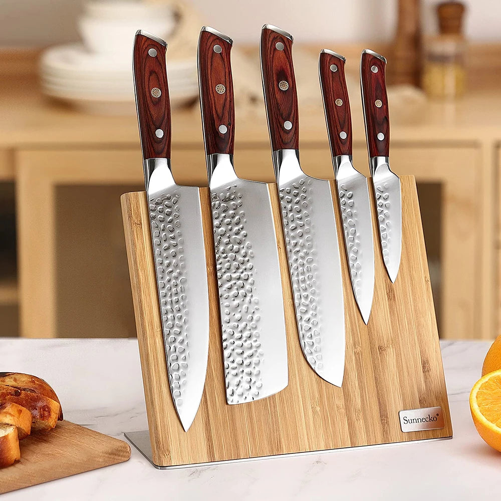 Sunnecko 3-Piece Chef's Knife Set – Ultra Sharp Stainless Steel Chef's Knife Set Axl