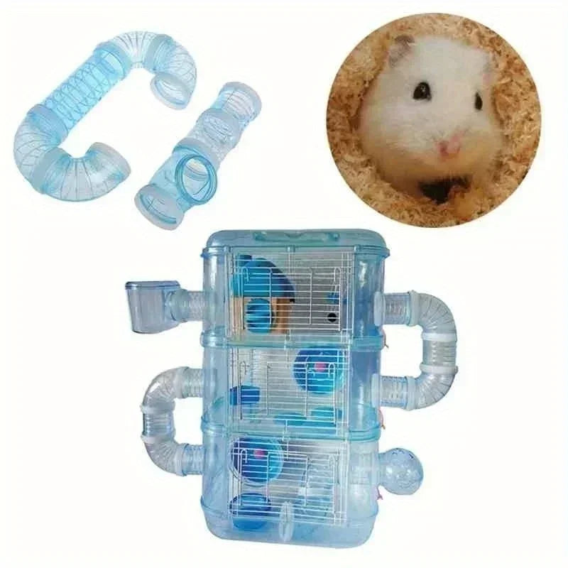 DIY Hamster Tube Maze Tunnel Toy – 5.5CM Connectable Play Set Small Pet Tunnel Toy Axl