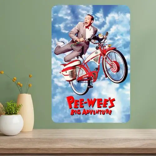 Pee Wee's Big Adventure Metal Poster Sign – Retro Movie Decor Metal Wall Sign Axl aluminum sign aluminum 20x30cm