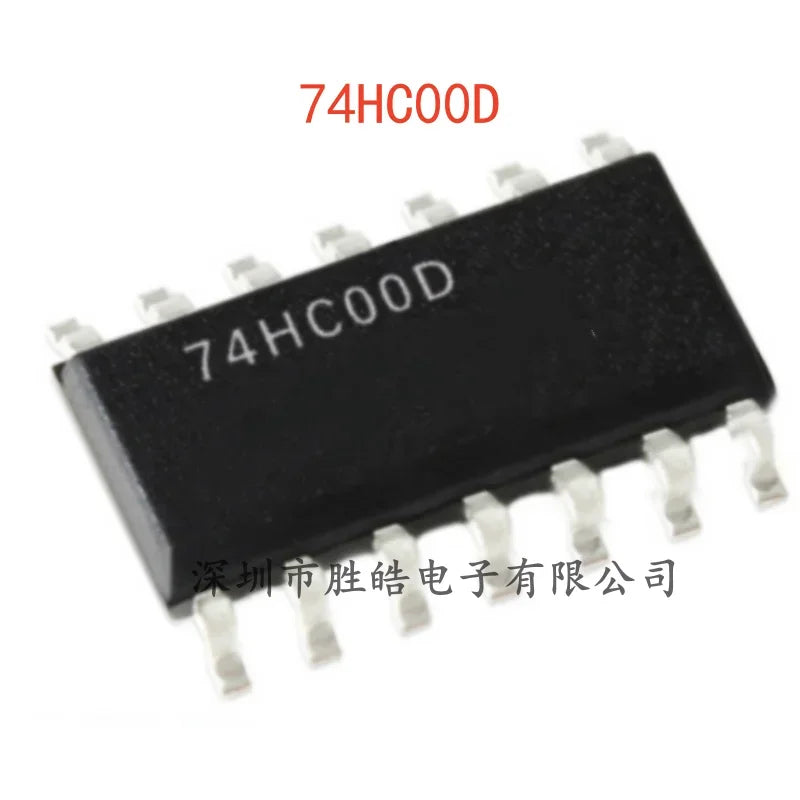 74HC00D Quad 2-Input NAND Gate SOIC-14 Logic IC – 10 PCS Logic Gate IC Axl Default Title