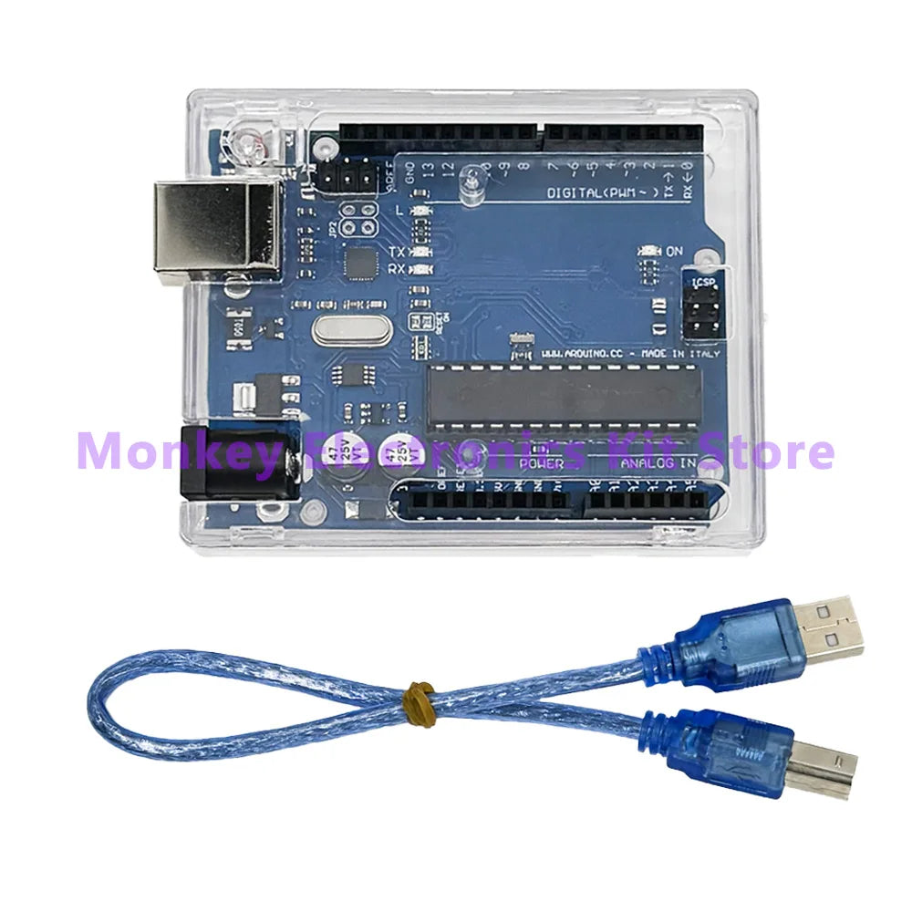 Arduino UNO R3 CH340G MEGA328P 16MHz Development Board + USB Microcontroller Dev Board Axl R3 USB Box