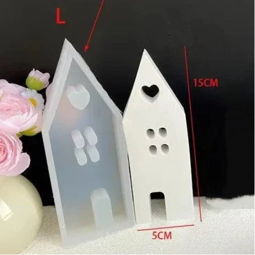 Mini House Silicone Mold – DIY Resin, Concrete & Candle Casting Silicone Casting Mold Axl L