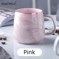 KEMORELA 400ml Gold-Rimmed Ceramic Coffee Mug | Gift Idea Ceramic Coffee Mug Axl Pink 301-400ml