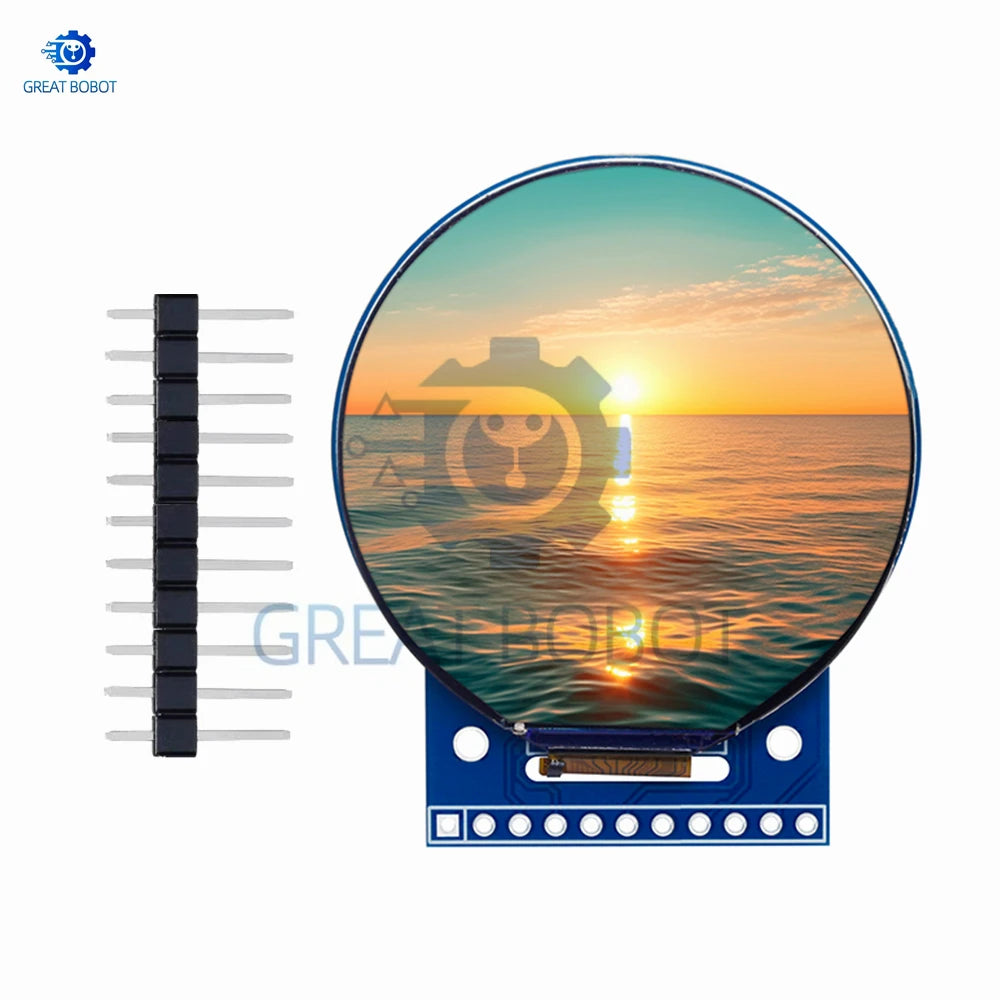 1.5" Round TFT LCD Screen 360×360 ST7701 QSPI Full-Color Display TFT LCD Screen Axl