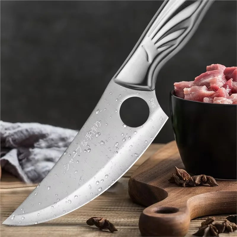 Stainless Steel Boning Knife & Vegetable Peeler with Bottle Opener Kitchen Knife Set Axl