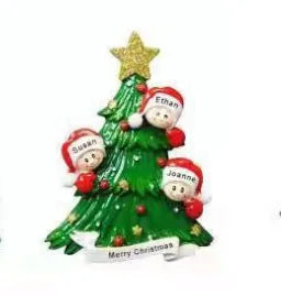 Reindeer Family Christmas Tree Ornament Pendant | 2–6 People Christmas Tree Ornament Axl style 3 4