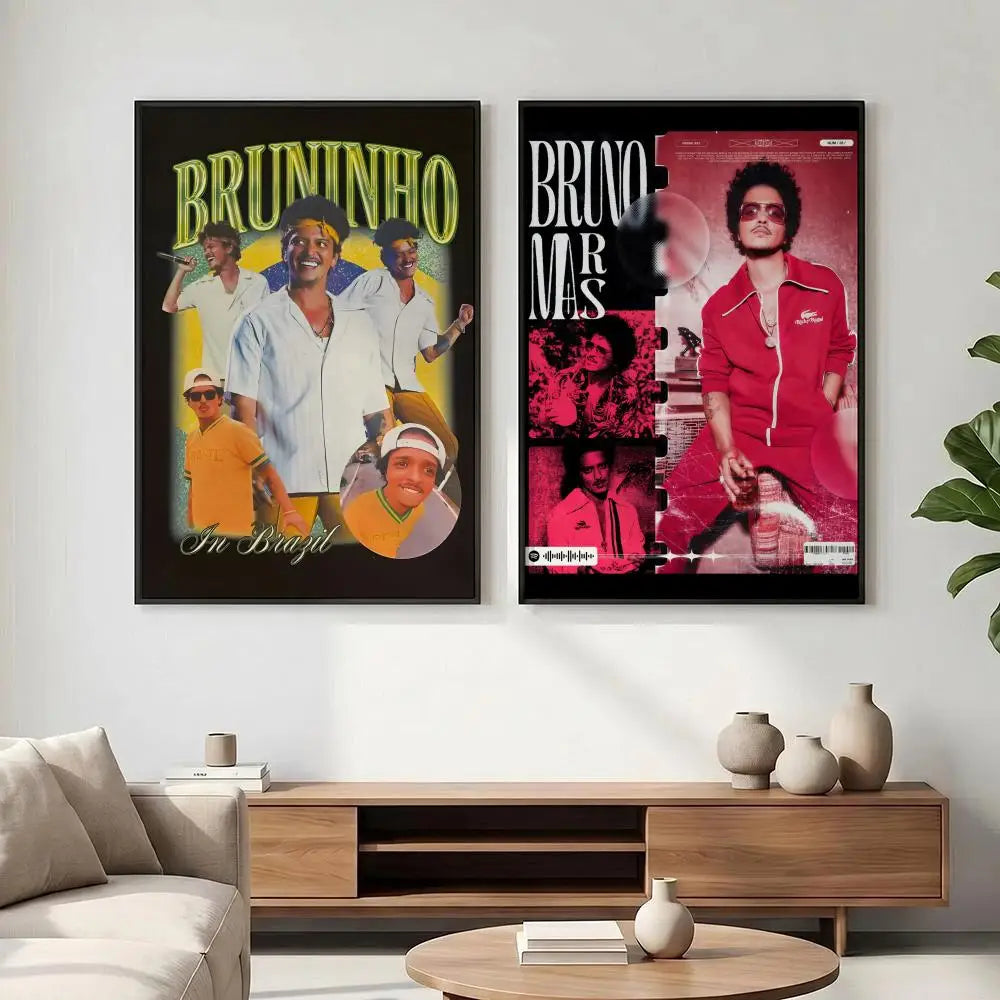 Bruno Mars HD Poster – Waterproof Sticky Wall Art Decor Wall Art Poster Axl