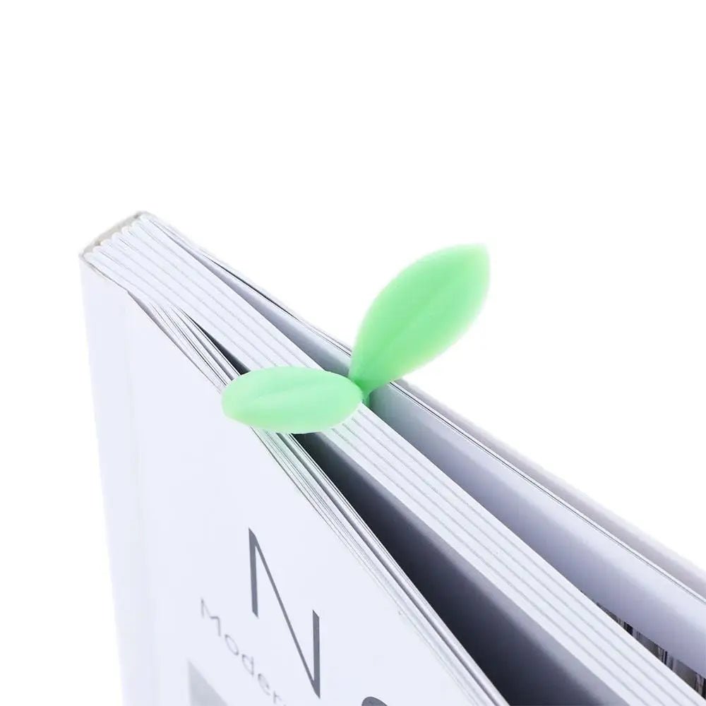 Silicone Grass Bud Bookmark – Cute Green Sprout Page Marker Silicone Bookmark Axl