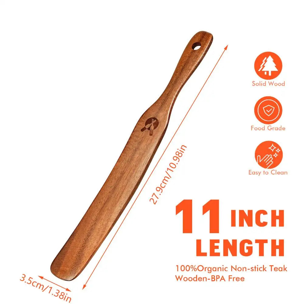 Wooden Sourdough Spatula & Dough Scraper – Kitchen Spoon Wooden Kitchen Spatula Axl as show