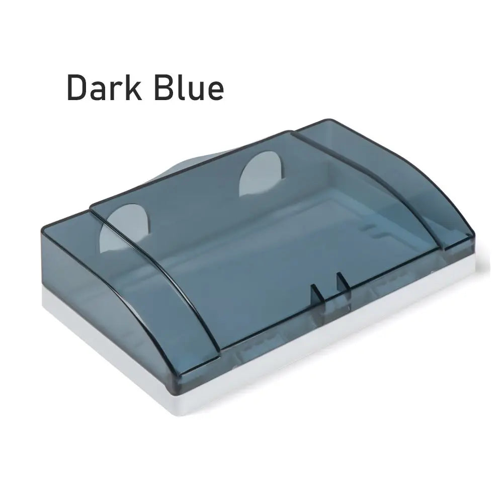 86 Type Double Socket Waterproof Cover | Child Safety Plug Box Socket Waterproof Cover Axl Dark Blue