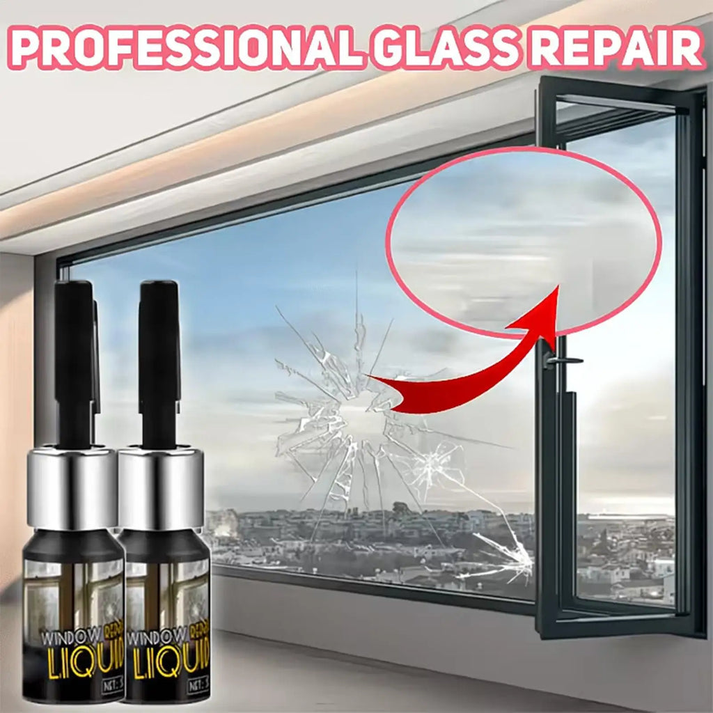 Glass Crack Repair Liquid 5ml – Windshield Chip & Scratch Filler Glass Repair Liquid Axl