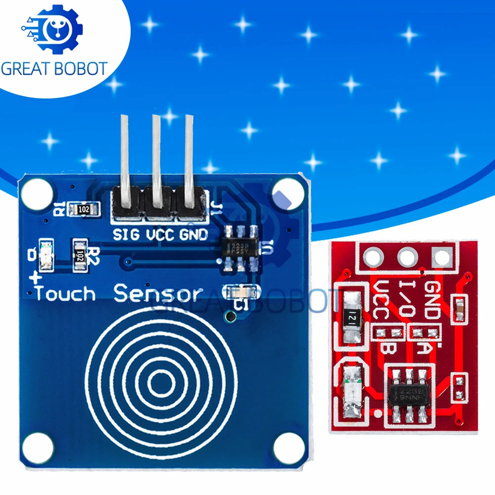TTP223B Capacitive Touch Sensor Module for Arduino | 2–5.5V Capacitive Sensor Module Axl