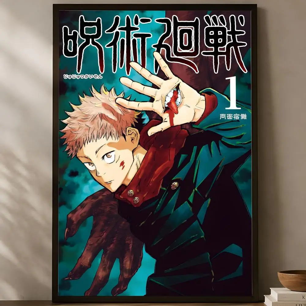 Anime Wall Art Poster – Self-Stick HD PVC Waterproof Decor Wall Art Poster Axl White28 40X50cmNoframe