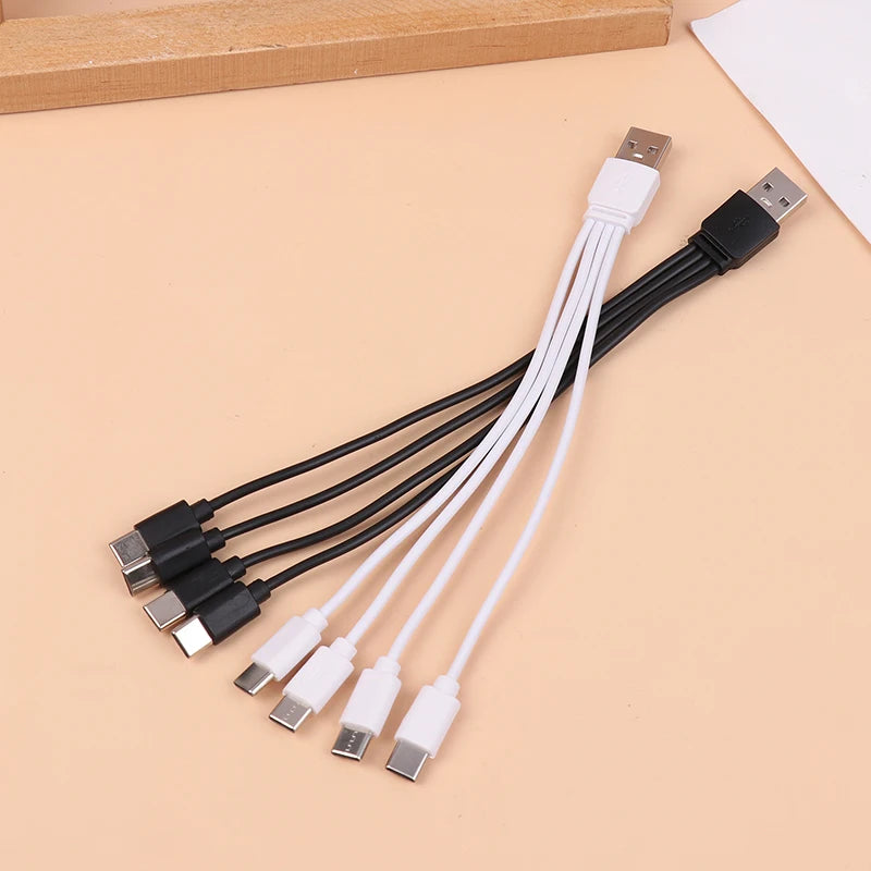 4-in-1 USB-C Charging Cable 20cm | 4 Port Type-C Splitter USB-C Charging Cable Axl